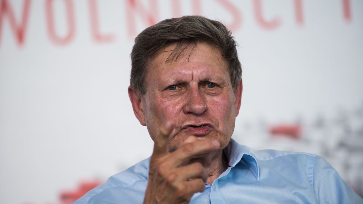 Leszek Balcerowicz speaks at a panel discussion during the
GDANSK, POLAND - 2019/06/03: Leszek Balcerowicz speaks at a panel discussion during the week long celebrations of the 30th Anniversary of free elections in Poland.
Gdansk, in the 1980s became the birthplace of the Solidarity movement, which brought an end to Communism in Poland and played a huge part to end the Soviet Union. On June 04, 1989, the first free elections in the country took place since 1928, and the first since the communist era. (Photo by Omar Marques/SOPA Images/LightRocket via Getty Images)
SOPA Images
leszek balcerowicz, panel discussion, 30th, anniversary, free elections, week long, celebrations, economist
