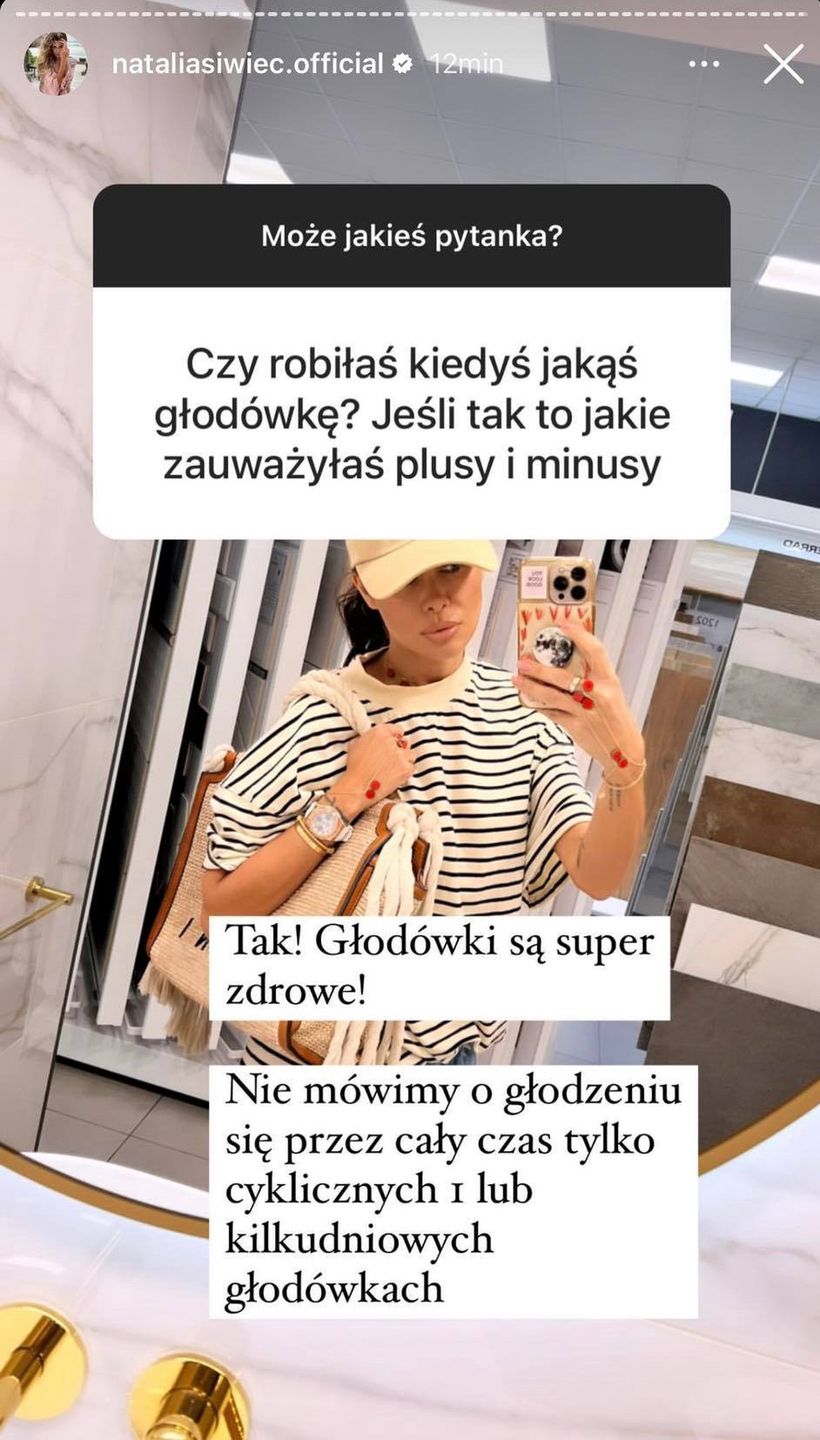 Natalia Siwiec odpowiada na pytania o dietę i głodówki 