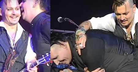"Zmęczeni" Depp i Manson razem na scenie