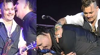 "Zmęczeni" Depp i Manson razem na scenie