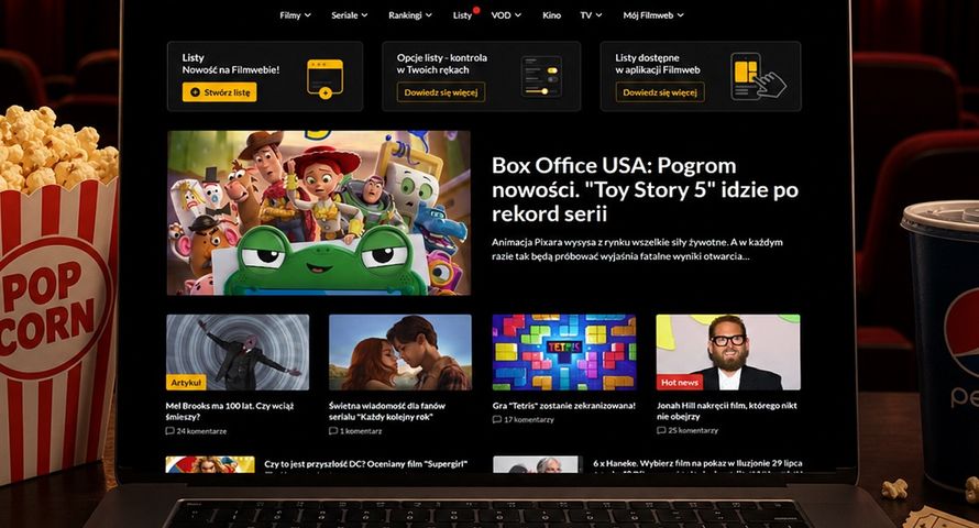 Filmweb zarobił więcej z reklam. Prawie 7 mln zł dla wspólników