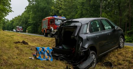 Wypadek na DK11 w okolicy Budzynia