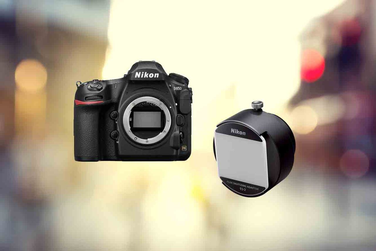 Nikon D850 i adpater ES-2 Film Digitizing Adapter