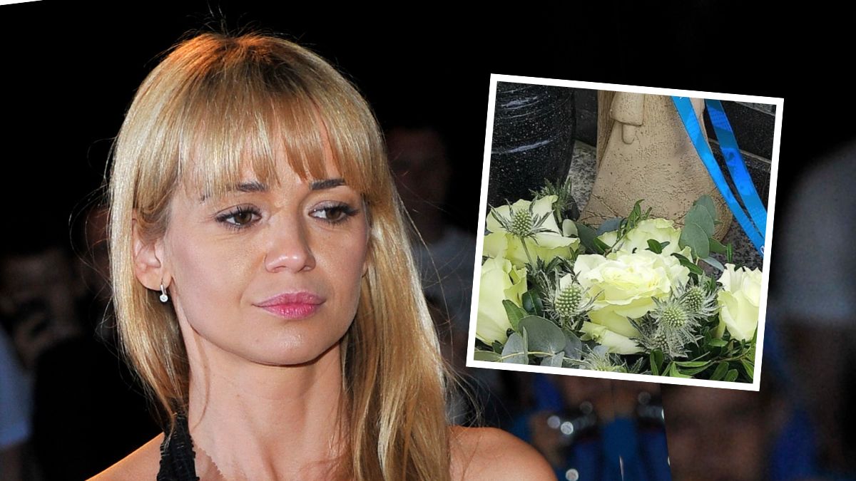 Zostawił prezent na grobie Anny Przybylskiej