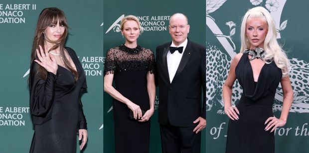 Zbieranina gwiazd na gali księcia Alberta w Monako: księżna Charlene, wyszczuplona Christina Aguilera, czarująca Monica Bellucci... (ZDJĘCIA)