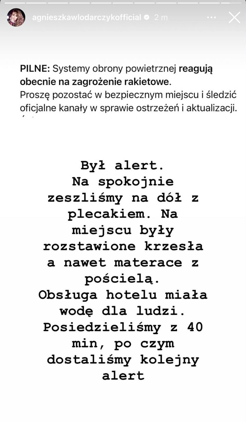 Agnieszka Kaczorowska komentuje sytuację w Dubaju 