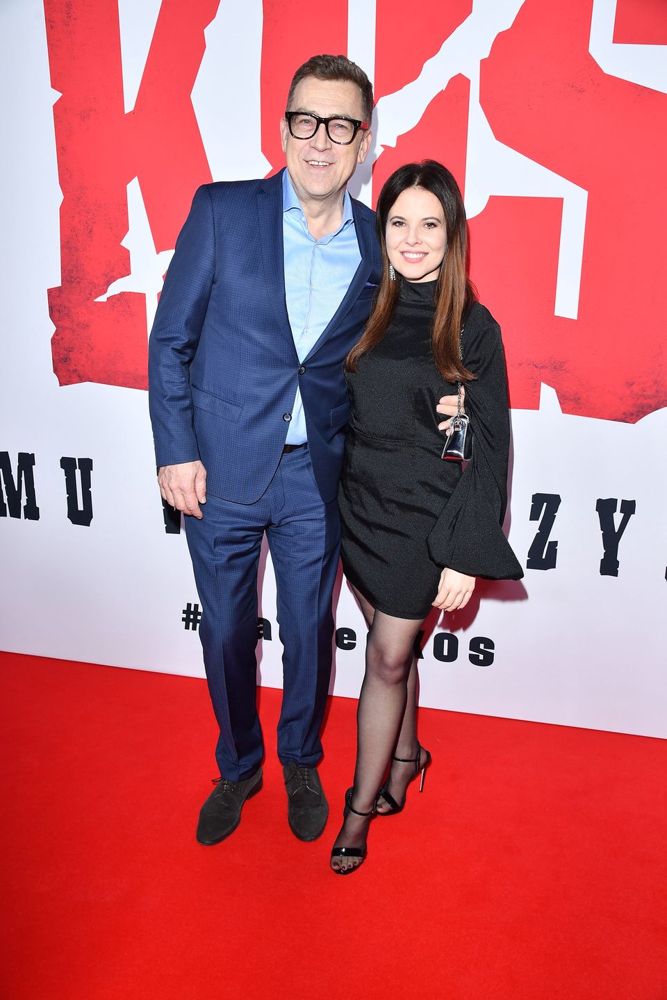 Maciej Orłoś i Paulina Koziejowska na premierze filmu "Kos"