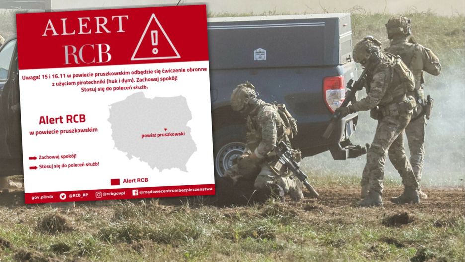 RCB rozesłało alert SMS w związku z planowanymi ćwiczeniami obronnymi