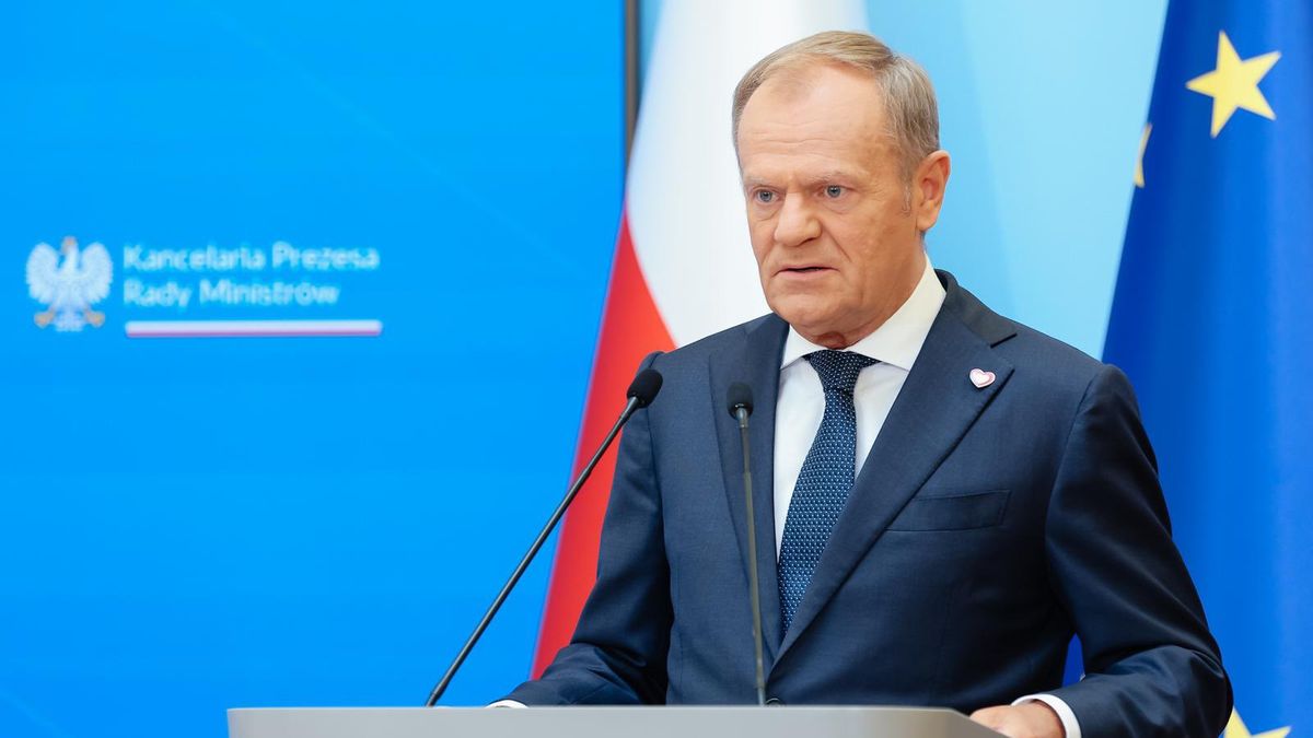 Premier Donald Tusk podczas konferencji poświęconej CPK