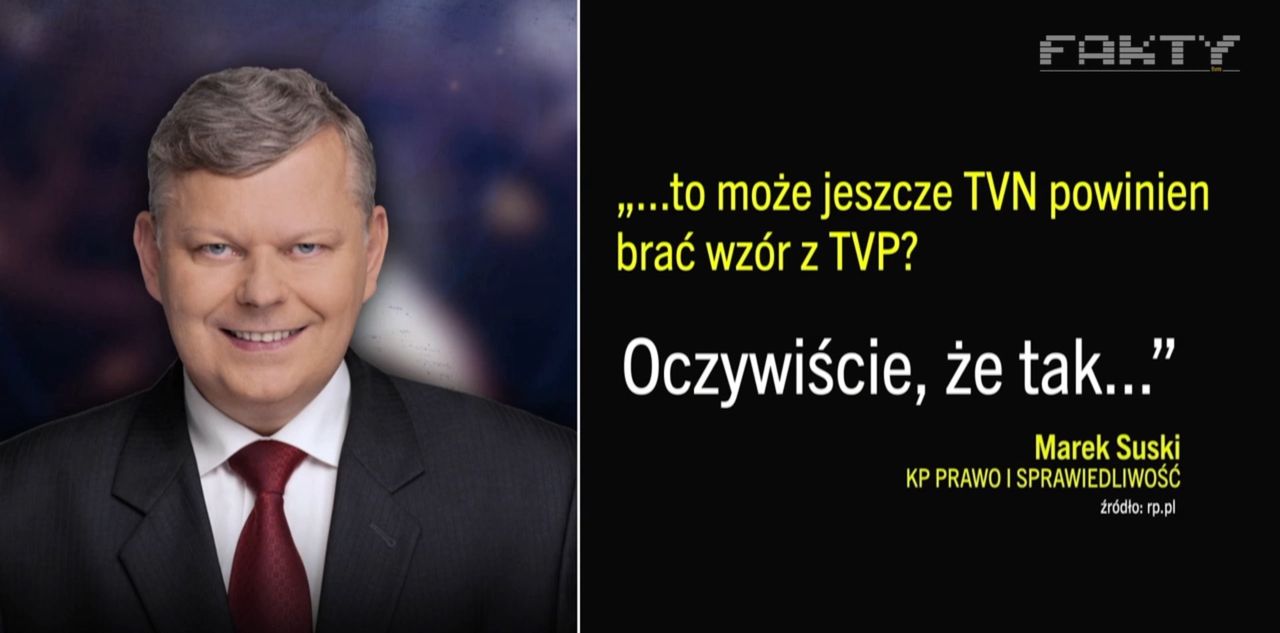 Screen z "Faktów" TVN