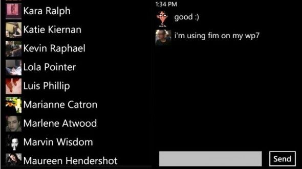 Facebook Instant Messenger dla Windows Phone 7 1