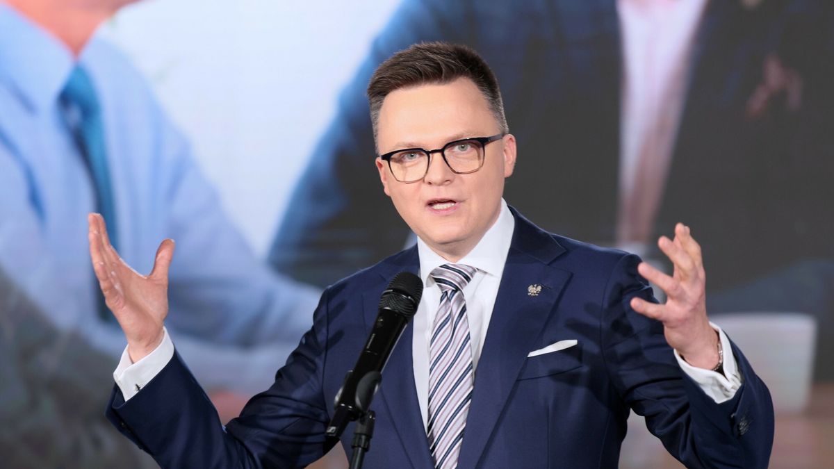 Szymon Ho?ownia o swojej kampanii wyborczej
Fot. Mateusz Grochocki/East News, Warszawa, 04.02.2025. Konferencja prasowa kandydata na prezydenta RP Szymona Holowni (n/z) nt. planow na kampanie prezydencka.
Mateusz Grochocki