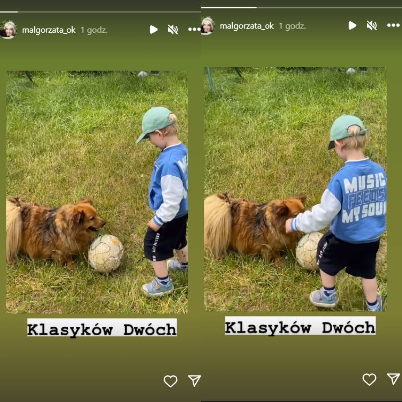 Małgorzata Ostrowska-Królikowska spędza czas z wnukiem. Pokazała nagranie