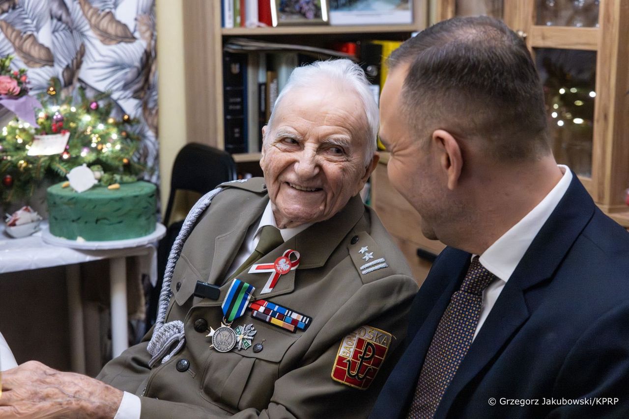 Jakub Nowakowski skończył 101 lat. Odwiedził go prezydent