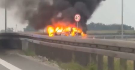 Dramat na A1. Jechali Volkswagenem z dwójką dzieci