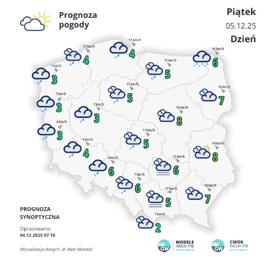 Prognoza na piątek