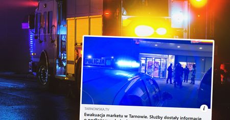 Ewakuacja Biedronki w Tarnowie. Informacje o ładunku wybuchowym