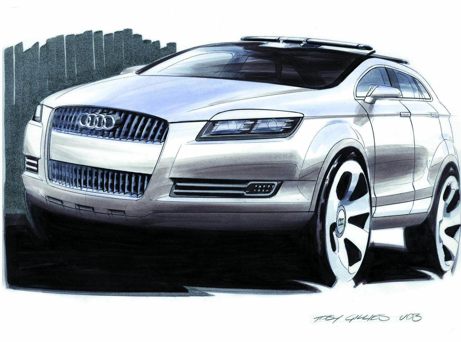 Szkic konceptu Audi Q6