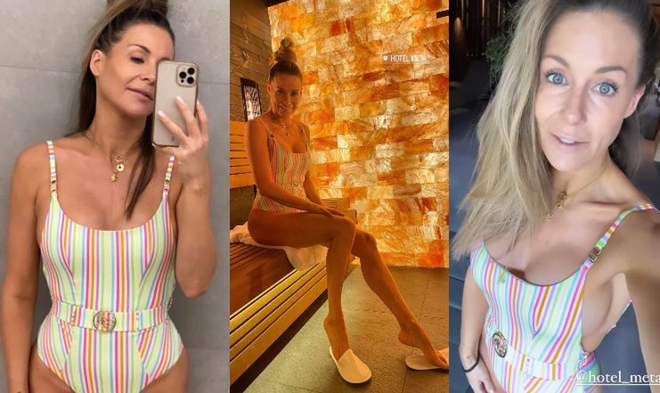 Małgorzata Rozenek chwali się sylwetką w kostiumie kąpielowym
