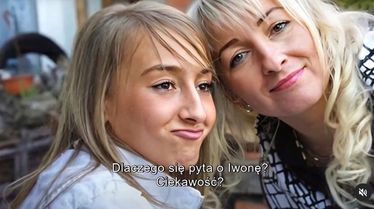 Iwona Wieczorek z matką