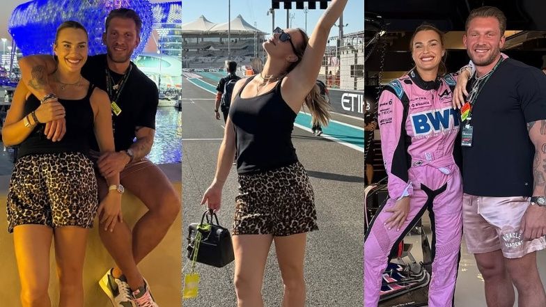 Aryna Sabalenka z ukochanym na wyścigach Formuły 1 w Abu Dhabi