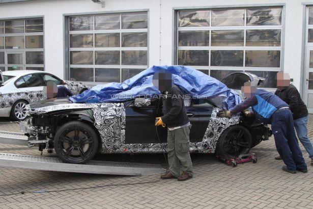 Prototyp BMW M6 (F12) rozbity na Nürburgring