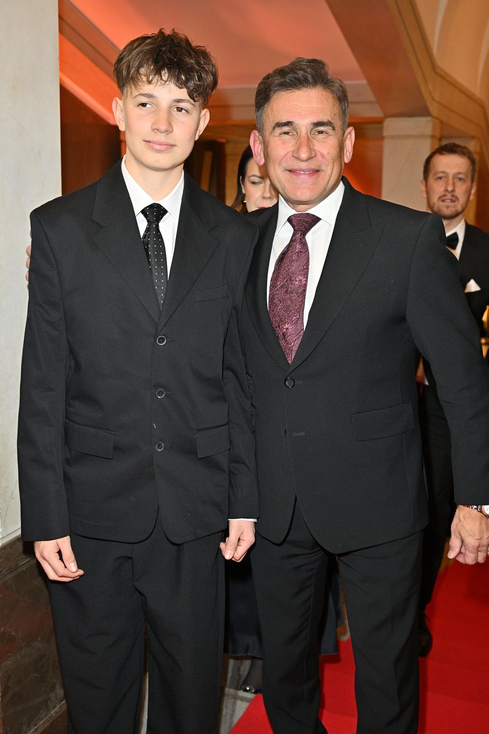 Robert Korzeniowski z synem Franciszkiem Xawerym