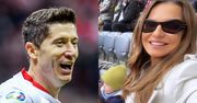 Anna Lewandowska z Klarą i Laurą żywo kibicują i machają Robertowi Lewandowskiemu z trybun (ZDJĘCIA)