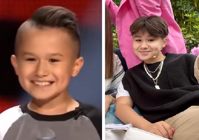 Oliwier Szot w "The Voice Kids" w 2019 roku i obecnie 