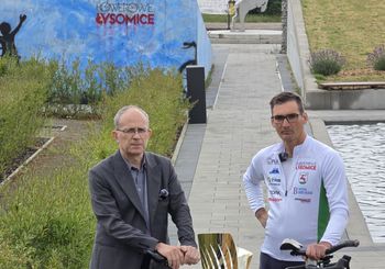 Widok na trybuny. W Łysomicach biją rekordy i dlatego mają rowerową stolicę Polski