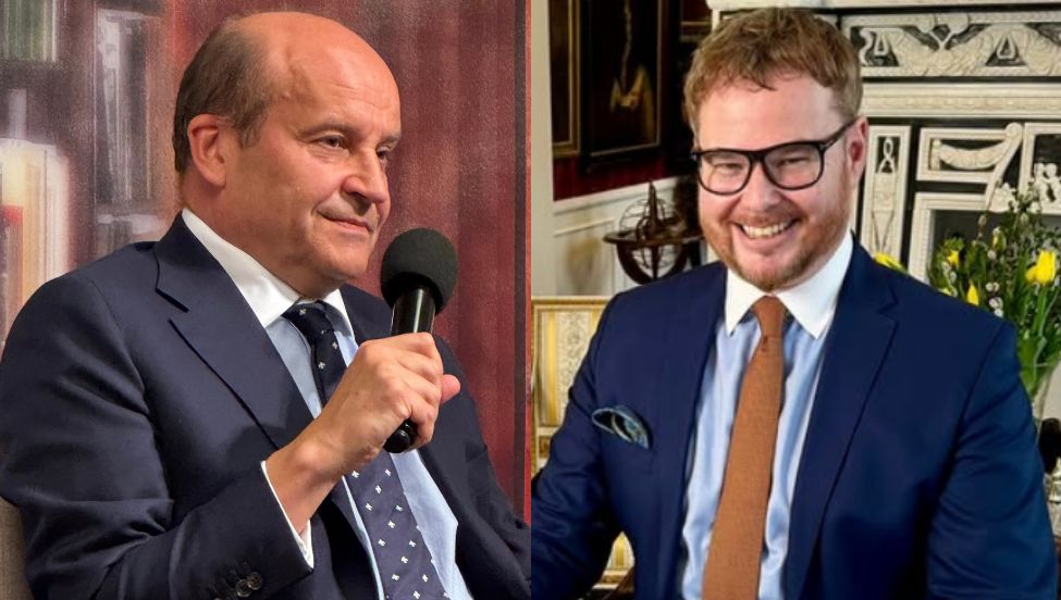 Książę Maciej Radziwiłł (L) i książę Jan Lubomirski-Lanckoroński
