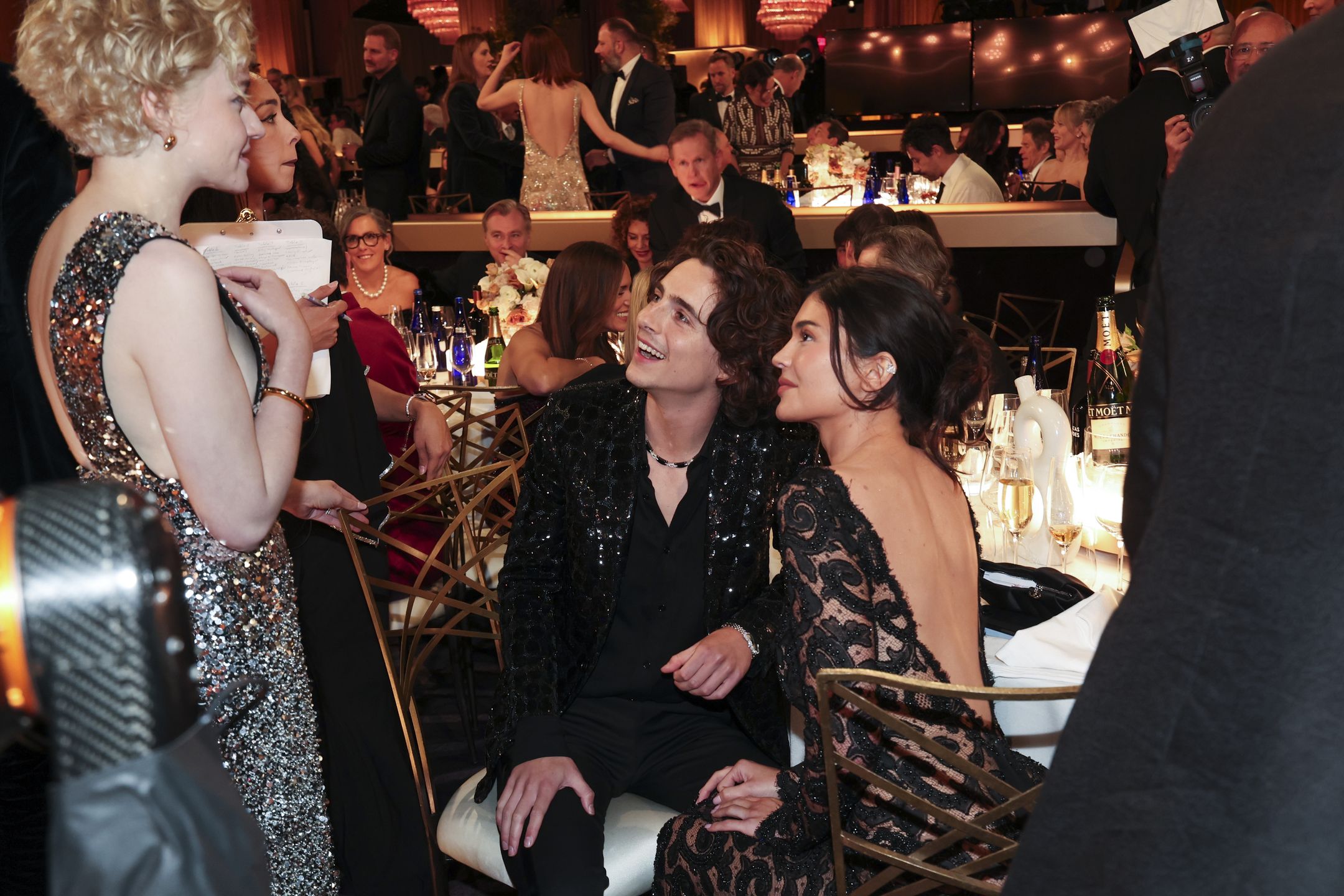 Timothee Chalamet na Złotych Globach