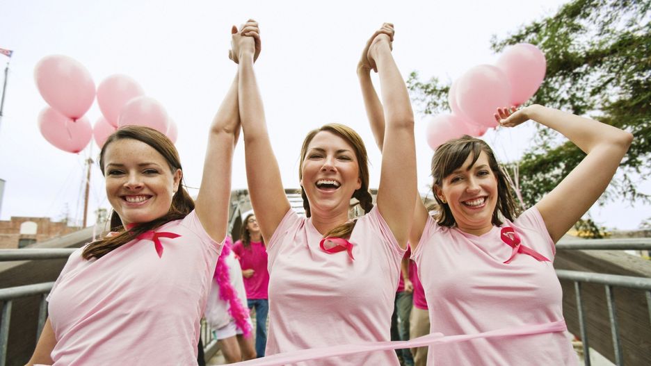 Women run in breast cancer marathon