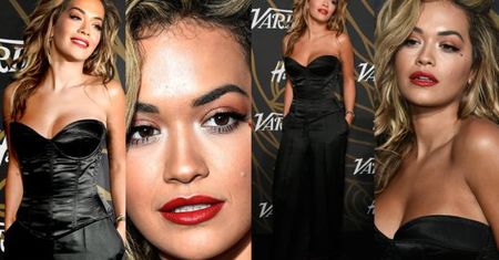 Rita Ora kusi biustem na ściance