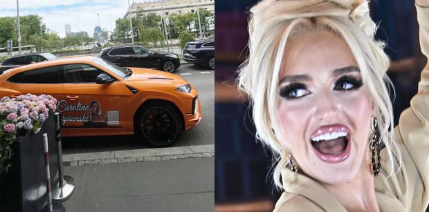 Warszawiacy, strzeżcie się: Caroline Derpienski zleciała do kraju i kupiła (?) auto! Fajnie je okleiła?