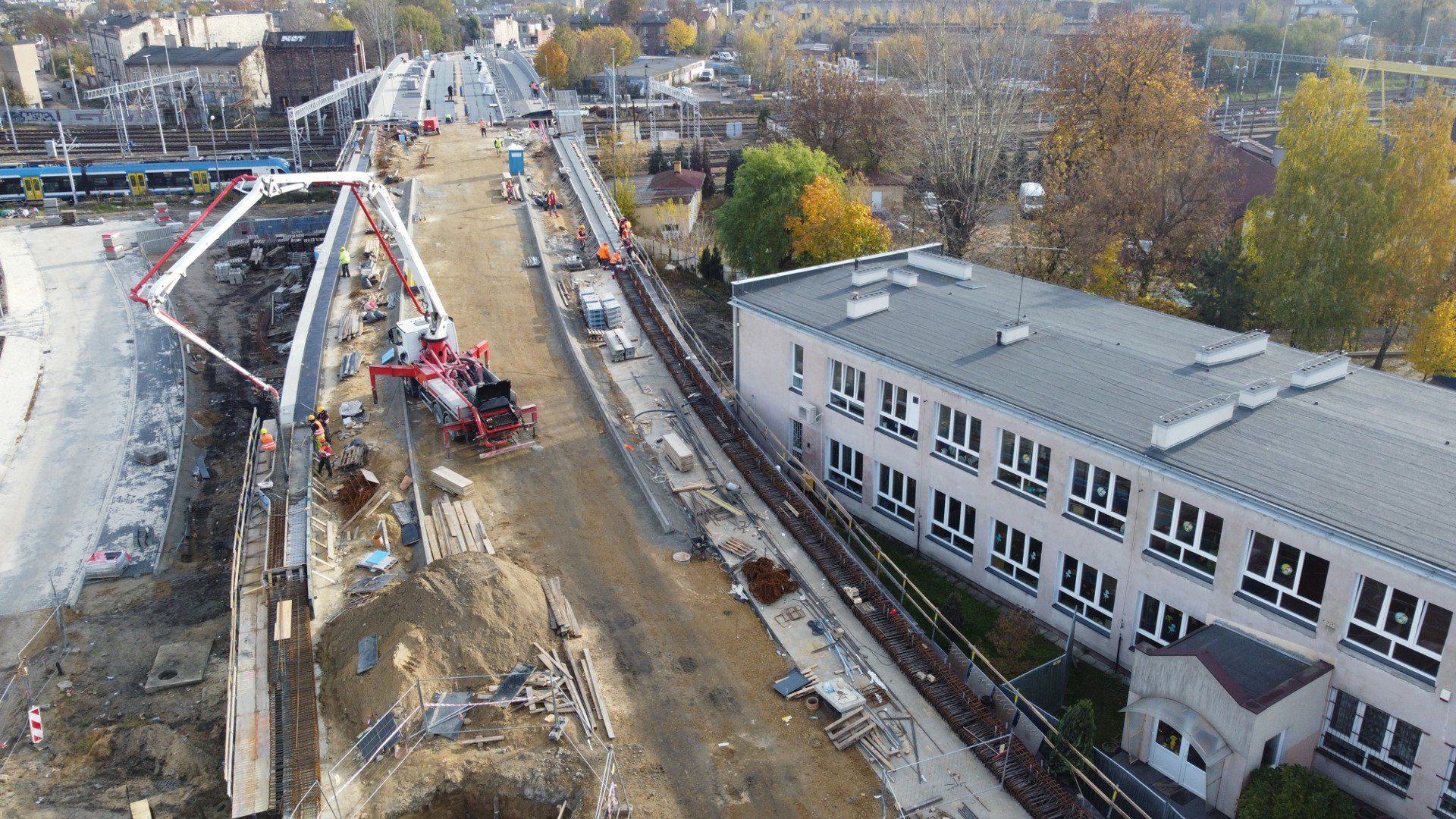 Przedszkole kilka metrów od nowego wiaduktu. Rodzice mają obawy, MZD: &#34;wszystko zgodnie ze sztuką&#34;