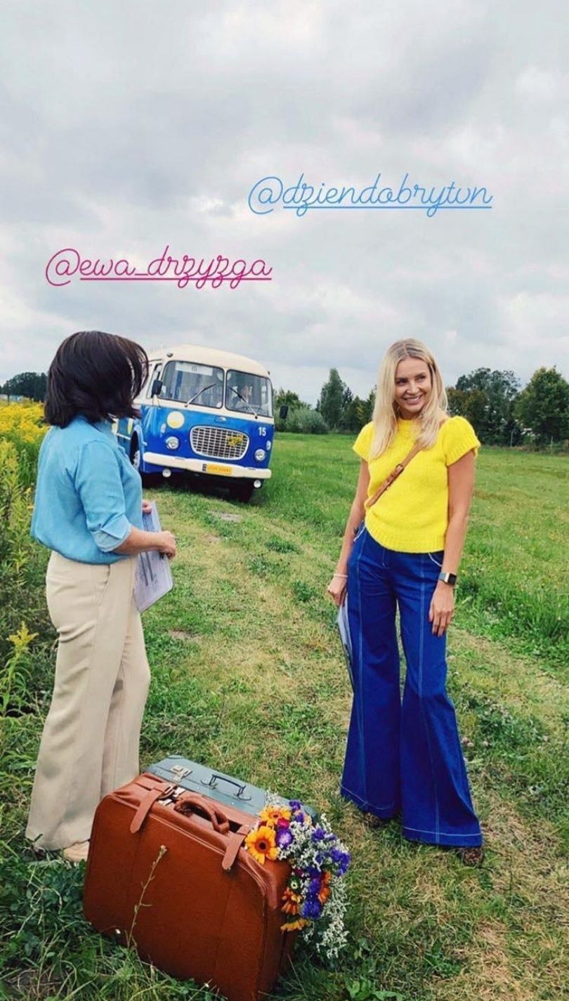 Agnieszka Woźniak-Starak i Ewa Drzyzga za kulisami sesji zdjęciowej