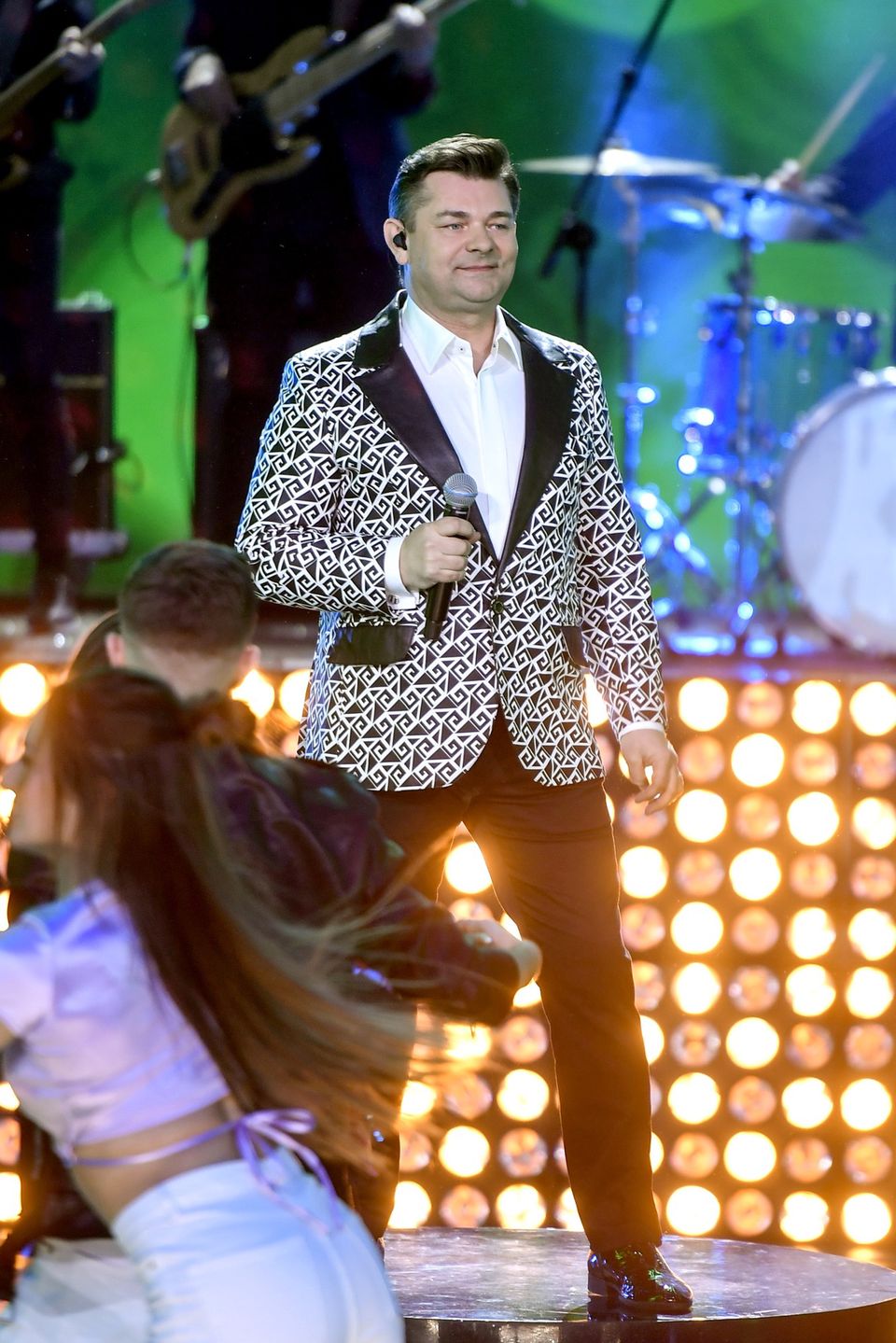 Zenek Martyniuk na Walentynkowym koncercie życzeń TVP w Teatrze Wielkim w Łodzi