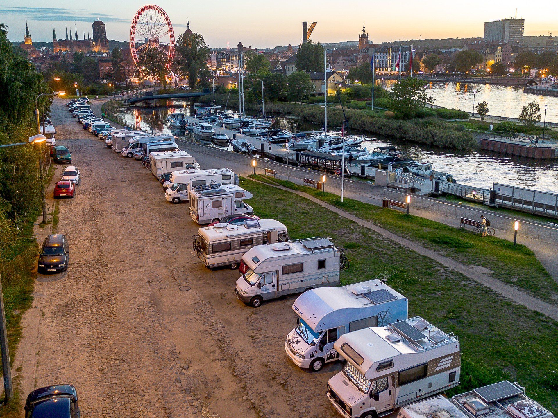 Bezpłatne kamperowisko w samym centrum Gdańska