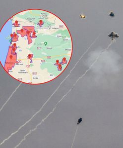 Salwa rakiet i "chmara dronów" na Izrael. Trwają bomabrdowania