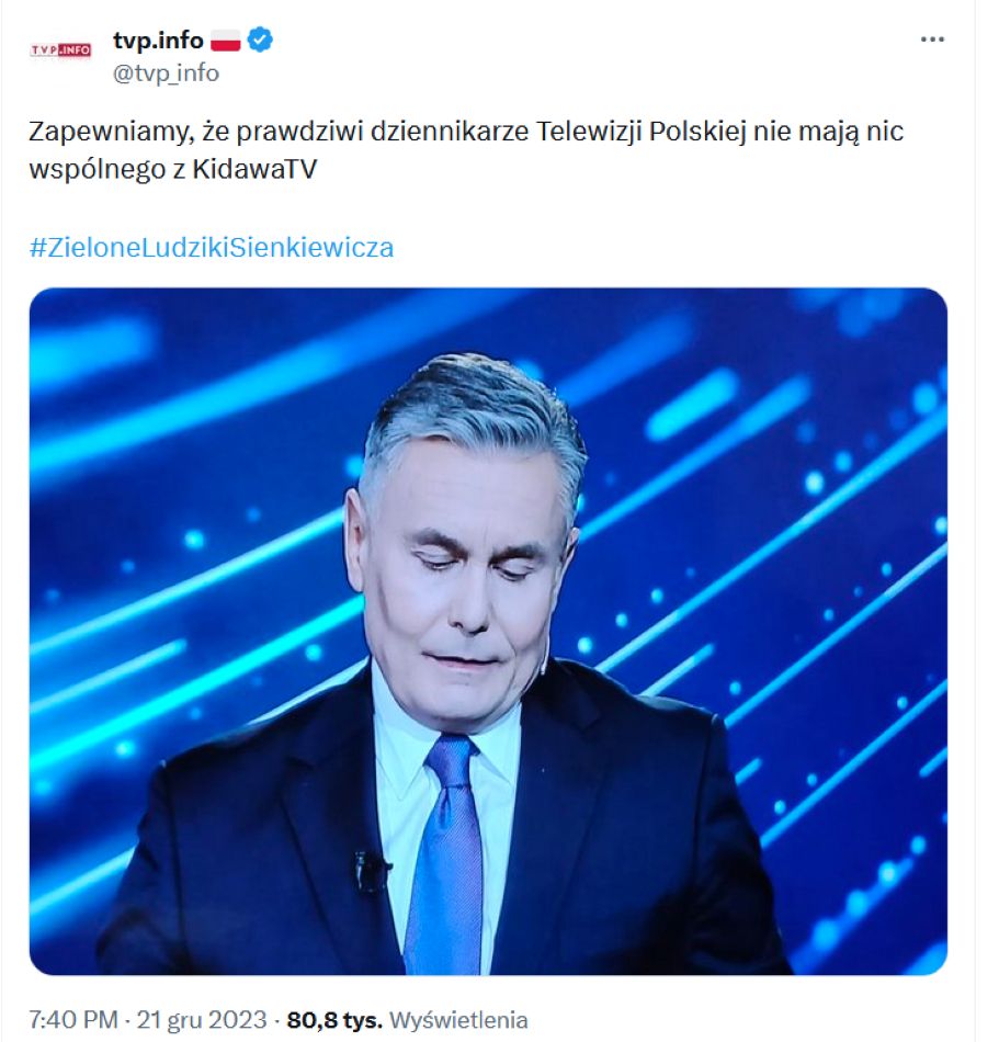 screen z konta TVN Info