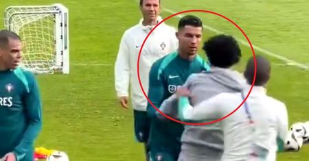 Nagle podbiegł na treningu do Cristiano Ronaldo. Gwiazdor pokazał klasę