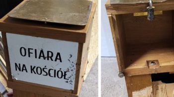 Wynieśli z kościoła skarbonkę, rozbili w krzakach i ukradli pieniądze