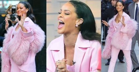 Różowa Rihanna idzie do telewizji (ZDJĘCIA)