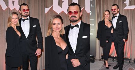 Dawid Ogrodnik bryluje na premierze "Lalki" Z ŻONĄ. Paulina postawiła na dopasowaną suknię z głębokim dekoltem. Para jak z żurnala? (ZDJĘCIA)