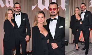 Dawid Ogrodnik bryluje na premierze "Lalki" Z ŻONĄ. Paulina postawiła na dopasowaną z głębokim dekoltem. Para jak z żurnala? (ZDJĘCIA)