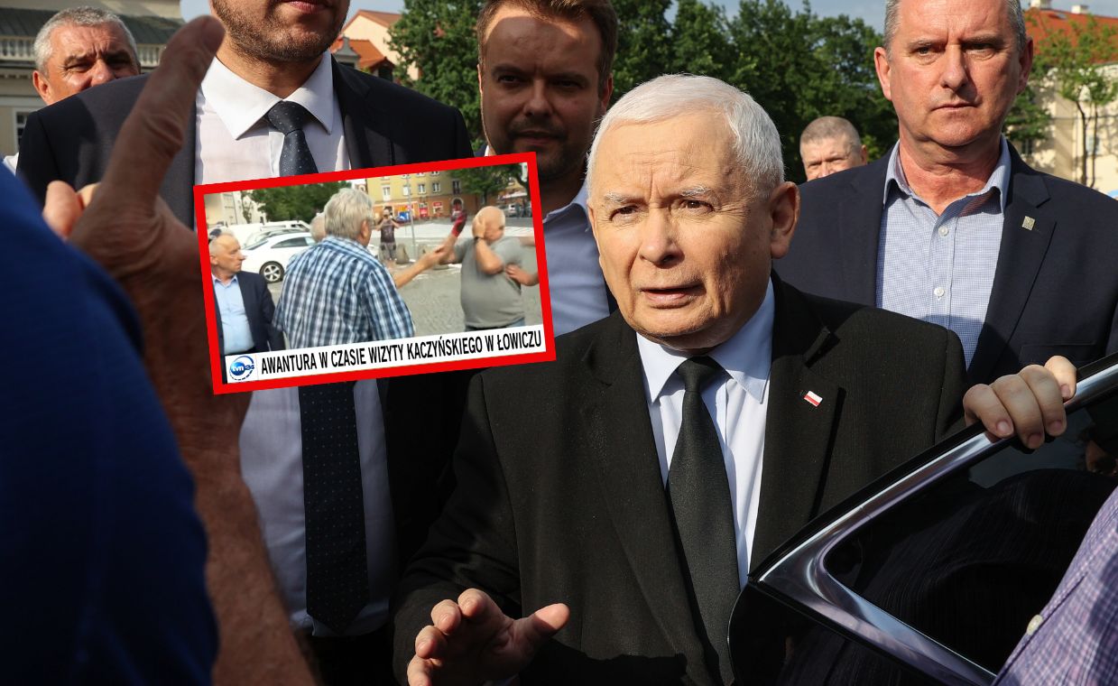 Awantura na spotkaniu z Kaczyńskim. Zwolennicy użyli gazu