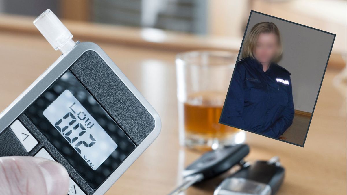 Policjantka przyjechała do pracy pijana