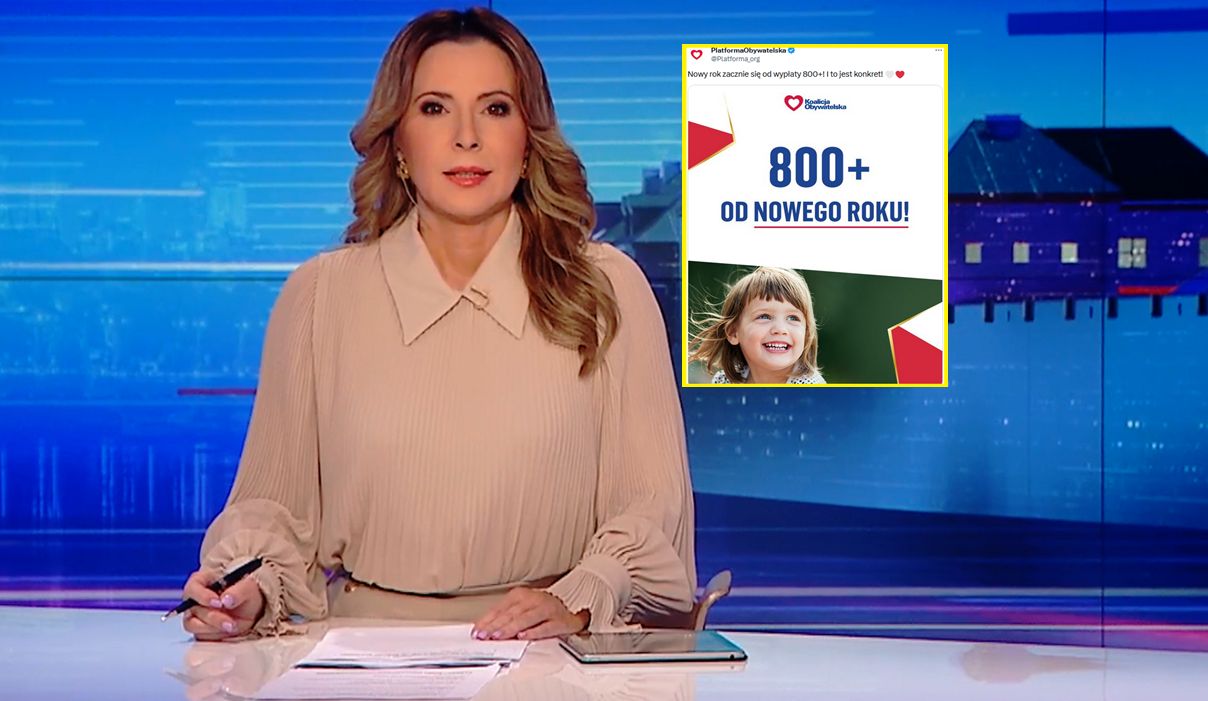 "Wiadomości" TVP reagują na wpis PO. Przepytali posłów nowej koalicji