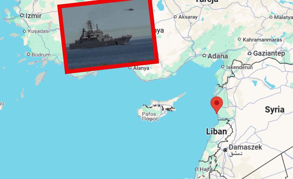 Problems off the coast of Syria. It's about Russian ships.